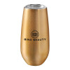 Promotional Rosaline 170ml Vacuum Champagne Flutes Gold Branded